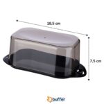 BUFFER® Kilitli Plastik Kapaklı Kahvaltılık Tereyağlık Peynirlik Erzak Saklama Kabı Ap-9428 - Görsel 2