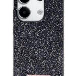 Mey İthalat®   Redmi Note 13 Pro 4G Bright Simli Kapak - Siyah