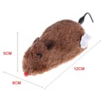 BUFFER® Kurmalı Kedi Eğitim Oyuncağı Tüylü Peluş Fare Yakalama İnteraktif Sevimli Eğlenceli Oyuncak - Görsel 3