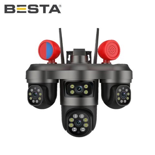 3 MP + 3MP + 3MP 3 KAMERALI WİFİ KABLOSUZ GÜVENLİK KAMERASI BS-55W 3 MP + 3MP + 3MP 3 KAMERALI WİFİ KABLOSUZ GÜVENLİK KAMERASI BS-55W
