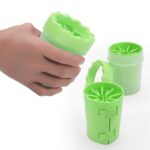 BUFFER® Silikon Jel Fırçalı Kedi Köpek Pati Ayak Yıkama Temizleme Kovası (Küçük) - Görsel 5