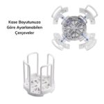 BUFFER® Tabak Bardak Kase Standı Bulaşık Kurutma Tutucu Mutfak Düzenleyici Organizatör - Görsel 3