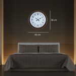 Kahverengi Motifli 36 Cm Duvar Saati - Görsel 4