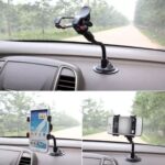 BUFFER® Akrobat Cama Sabitlenen Güçlü Vakumlu 360 Derece Dönen Tüm Modellere Uyan Oto Telefon Tutucu - Görsel 5