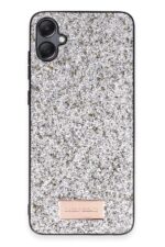 Mey İthalat®  Samsung Galaxy A05 Bright Simli Kapak - Gümüş