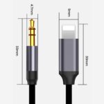 BUFFER® iPhone Lightning Aux Araç Dönüştürücü Ses Kablosu 35 mm Jack Girişli - Görsel 7