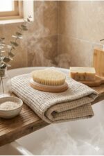 Masaj ve Peeling Etkili Cilt Bakım Fırçası