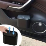 BUFFER® Araç İçi Takılarak Sabitlenebilen Mini Kapaklı Çöp Kovası