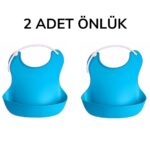 BUFFER® Çocuk Bebek Mama Önlüğü Dökülme Engelleyici Bükülebilir Mavi - Görsel 8