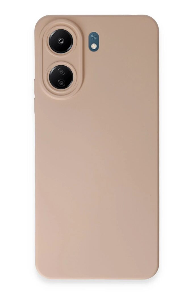 Mey İthalat®   Redmi 13C Kılıf Nano içi Kadife Silikon - Pudra