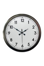 Black Classic 52 Cm Metal Modern Ve Şık Duvar Saati - Görsel 4