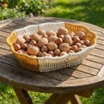 BUFFER® Oval Çift Renkli Plastik Rattan Ekmek ve Meyve Sepeti - Çok Amaçlı Banyo ve Mutfak Düzenleyici - Yıkanabilir Dekoratif Tezgâh Üstü Organizer - Görsel 4