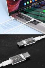 BUFFER® Apple 15/15 Pro Type-C to Type-C Hasır Örgü Hızlı Şarj Kablosu (1m) - Görsel 7