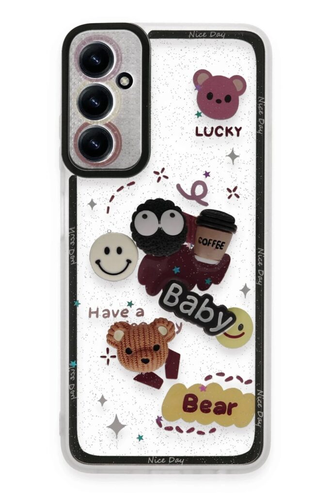 Mey İthalat®  Samsung Galaxy A14 4G Kılıf Sweet Desenli Silikon Kapak - Sarı