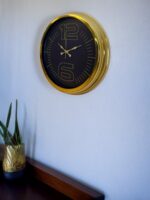 Elite Luxury Gold 40 Cm Metal Duvar Saati - Görsel 3