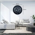 Heritage Black 60 Cm Çarklı Duvar Saati - Görsel 4