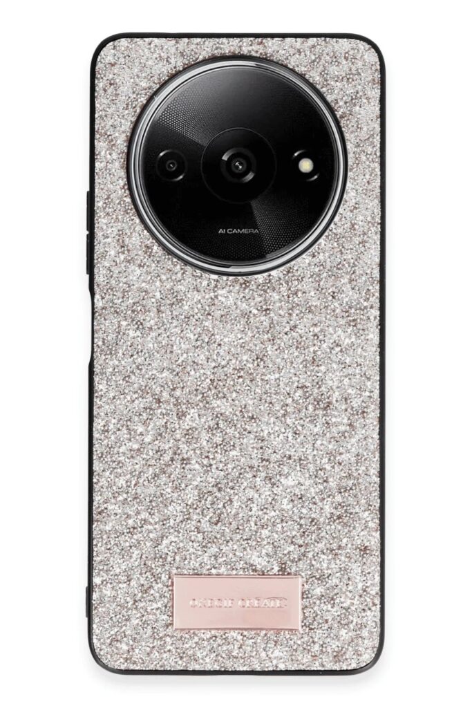 Mey İthalat®   Redmi A3 4G Bright Simli Kapak - Gold