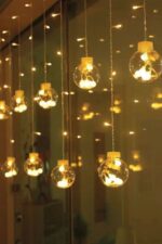 10 Sarkıtlı Kumandalı Dekoratif Top İçi Mini Toplu LED Günışığı Rengi Dekoratif Aydınlatma - Görsel 8