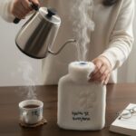 Hello Everyone Yazılı Kurdeleli Beyaz Peluş Sıcak Su Torbası 1 Lt – Yumuşak Kılıf, Uzun Süre Sıcak Tutan Termal Su Torbası - Görsel 3