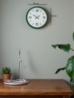 36 Cm Yeşil Modern Dekoratif Duvar Saati - Görsel 5