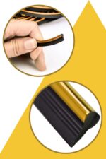 BUFFER® Gold Araba Oto Trim Dekorasyon Şeridi Kauçuk Elastik Kolay Kurulum 5 metre Şerit Bant - Görsel 8