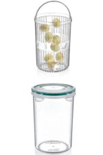 BUFFER® Zeytin Turşu Sebze Yıkama Kutusu Klipsli Kapaklı Saklama Kabı - Görsel 7