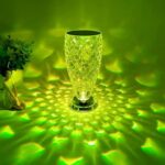 BUFFER® Balık Süzgeç Model USB Şarjlı Kumandalı 16Farklı Işık Modlu Masa Üstü Kristal Akrilik Led - Görsel 3