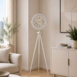 Royal White Gold Roma Rakam Tripod Ayaklı Saat
