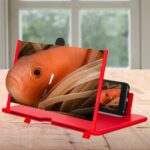 BUFFER® Taşınabilir Göz Yormayan 3D Cep Telefonu Mobil Tablet HD Ekran Video Büyütücü Büyüteci - Görsel 4