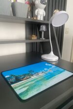 BUFFER® 25x32 cm Küçük Boy Mouse Pad Manzara Ada - Görsel 7