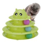 BUFFER® Tower Of Tracks Eğlenceli Üç Katlı Kedi Oyuncağı Seti Kedi Oyunu - Görsel 6
