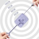 BUFFER® Cep Tipi Telefon Tutuculu Makaralı Uzayıp Kısalabilen 3'ü 1 Arada USB Şarj Kablosu - Görsel 5