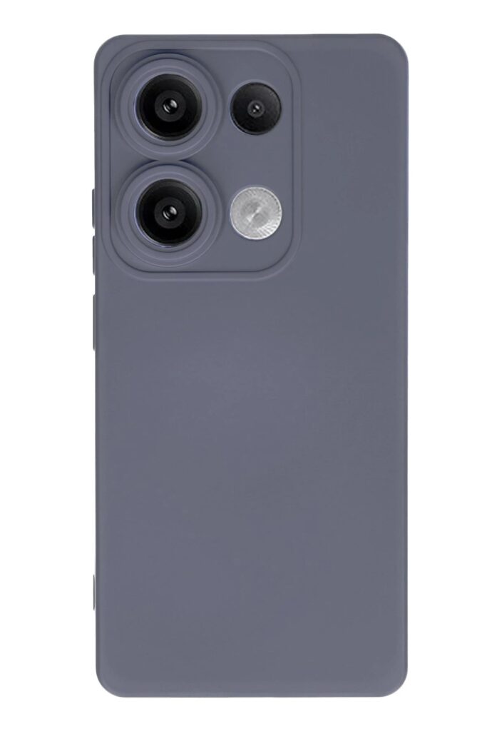 Mey İthalat®   Redmi Note 13 Pro 4G Kılıf Nano içi Kadife Silikon - Gri
