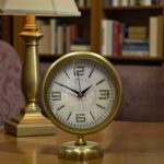 Premium Vintage 25 x 20 Cm Eskitme Metal Masa Saati