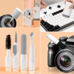 BUFFER® 20 Parça Çok Fonksiyonlu Bilgisayar Temizleme Seti Klavye Cep Telefonu Kablosuz Kulaklık Temizleme Kalemi Toz Alma Multi Temizlik Kiti 20in1 - Görsel 2