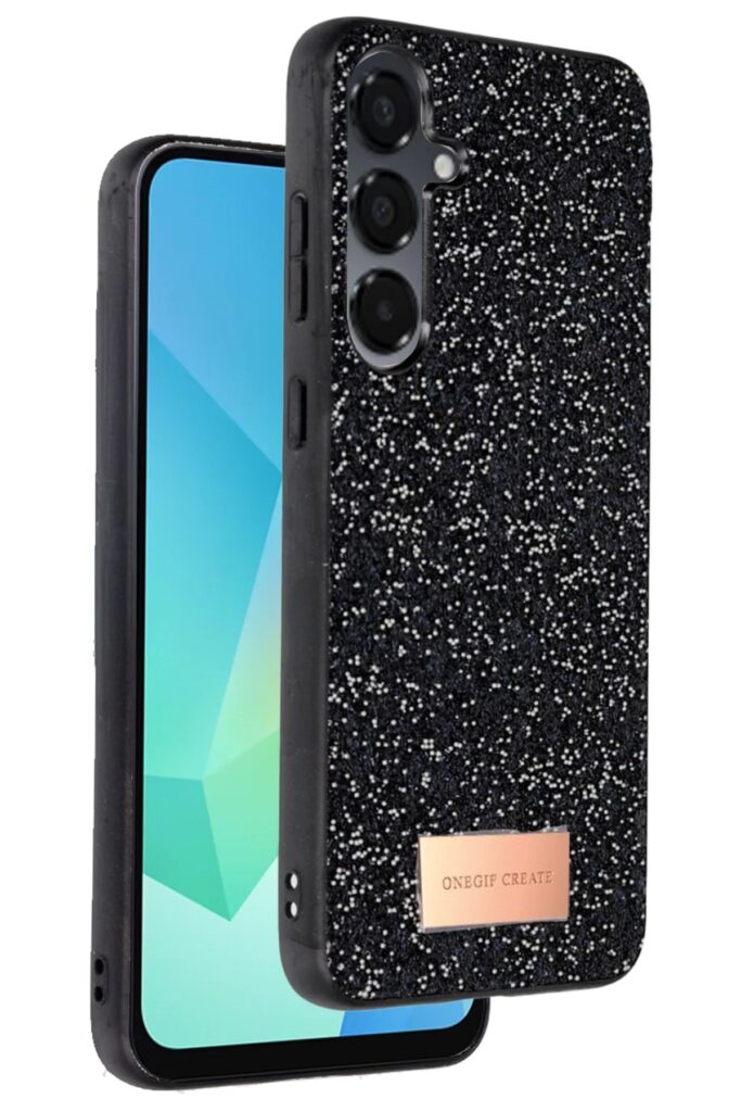 Mey İthalat®  Samsung Galaxy S24 FE Bright Simli Kapak - Siyah