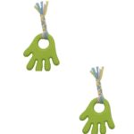 BUFFER® Handrope El Şekilli Plastik El Uzantılı Oyun Halatı 2 Kişilik Köpek Oyuncağı İnteraktif - Görsel 7