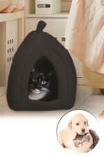 BUFFER® Pet Hut Polar Kedi ve Köpek Yatağı - Mavi - Görsel 6