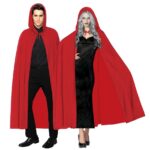 Mey İthalat® Kırmızı Renk Kapşonlu Pelerin 120 cm