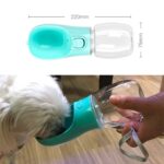 BUFFER® Taşınabilir Evcil Hayvan Suluğu Seyahat Kabı Kilitlenebilen Su Sızdırmaz Kap 350 ml - Görsel 5