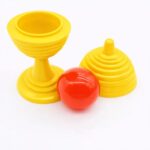 Mey İthalat® Sarı Renk Sihirli Kupa Top Kaybetme Oyunu 7 cm - Görsel 3