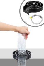 BUFFER® Yüksek Basınçlı Otomatik Bardak Yıkama Aparatı Mutfak Lavaboları İçin Hızlı Kupa Durulayıcı - Görsel 8