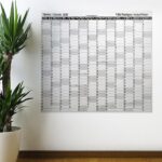 BUFFER® 2020 Yıllık Planlayıcı Manyetik Duvar Stickerı Takvim 110x100 cm