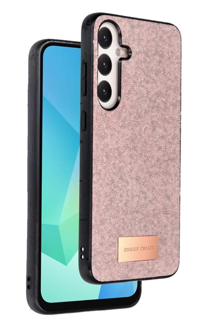 Mey İthalat®  Samsung Galaxy A36 Bright Simli Kapak - Pembe