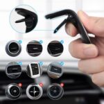 BUFFER ® Havalanndırma Izgarasına Takılabilen Mandallı Mıknatıslı Oto Araç Içi Manyetik Telefon Tutucu - Görsel 3