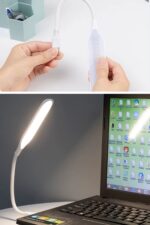 BUFFER® USB Girişli 14 Ledli 3 Kademeli Dokunmatik Masa/Kitap Okuma Lambası Ledi Beyaz - Görsel 8
