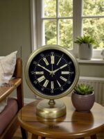 Time Art 25 x 20 Eskitme Metal Masa Saati - Görsel 5