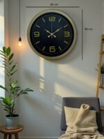 40 Cm Metal Eskitme Vintage Duvar Saati - Görsel 5