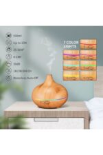 Aroma Difüzör Gece Işığı 7 Led Nemlendirici Kumandalı 550 ml Buhar Makinesi - Görsel 4