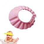 BUFFER® Ayarlanabilir Bebek Banyo Şapkası Pembe Küvet Şapkası Başlığı - Görsel 7